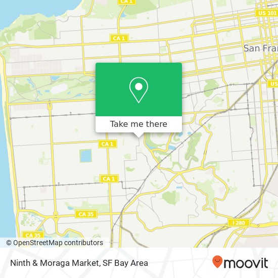 Ninth & Moraga Market map