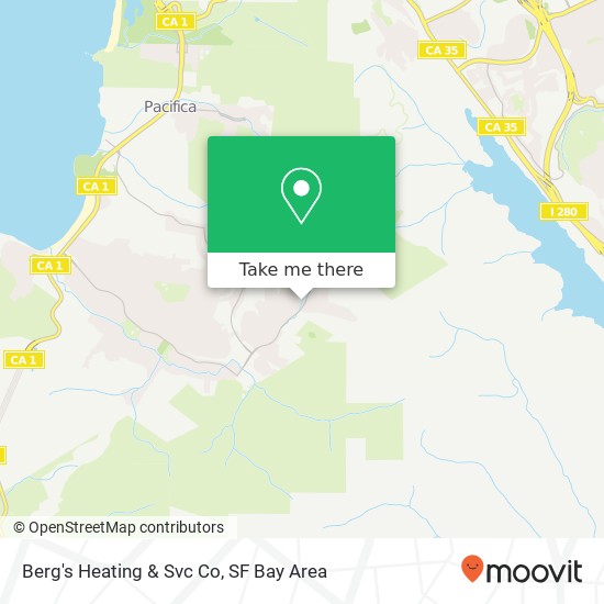 Berg's Heating & Svc Co map