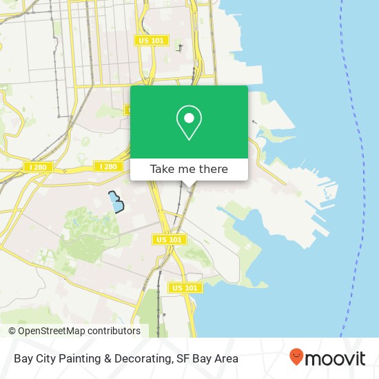 Mapa de Bay City Painting & Decorating