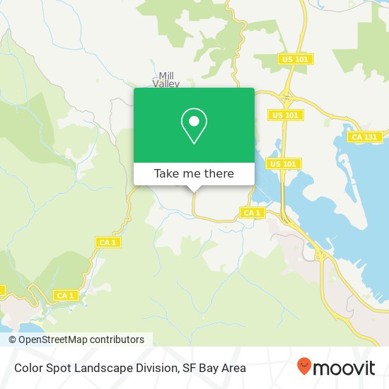 Mapa de Color Spot Landscape Division