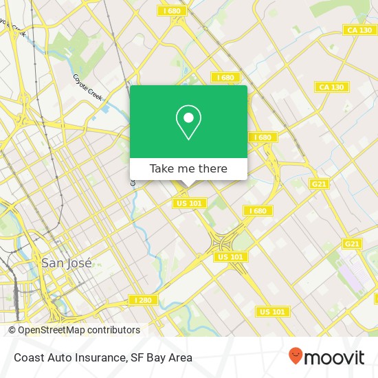 Coast Auto Insurance map