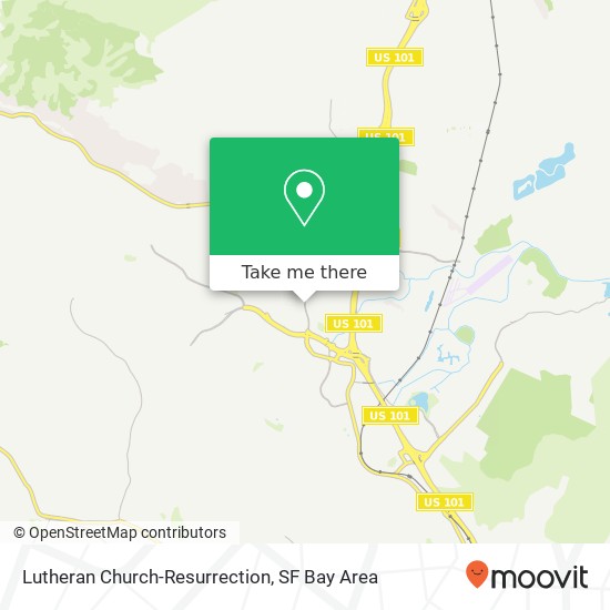 Lutheran Church-Resurrection map