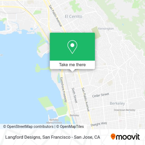 Langford Designs map