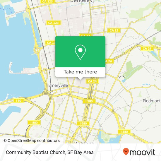 Community Baptist Church map