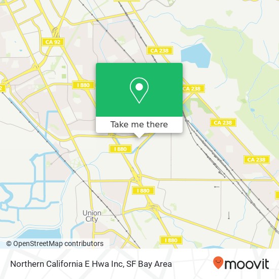 Mapa de Northern California E Hwa Inc