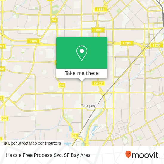 Mapa de Hassle Free Process Svc