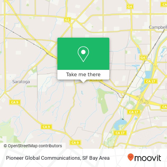Mapa de Pioneer Global Communications