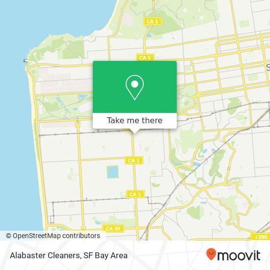 Alabaster Cleaners map
