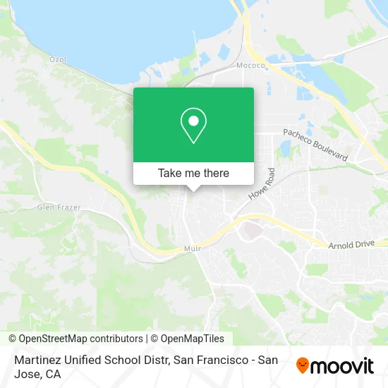 Mapa de Martinez Unified School Distr