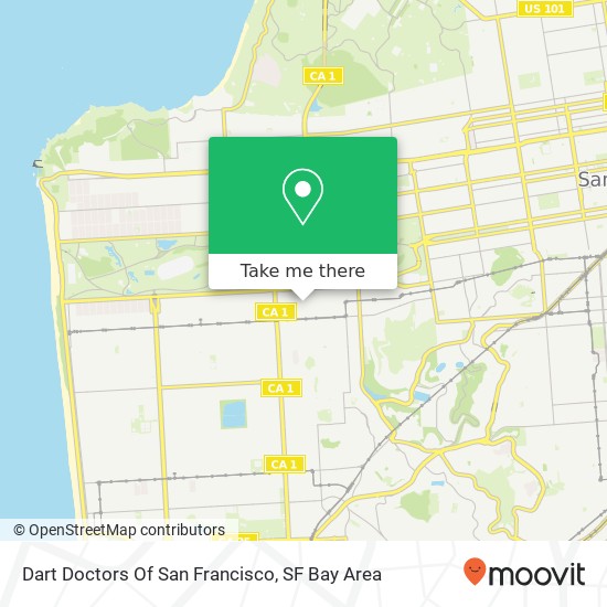 Mapa de Dart Doctors Of San Francisco