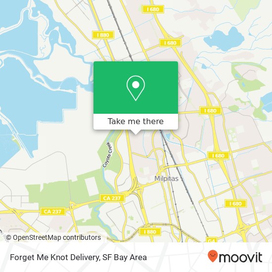 Mapa de Forget Me Knot Delivery