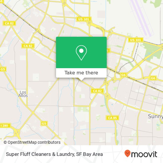 Mapa de Super Fluff Cleaners & Laundry