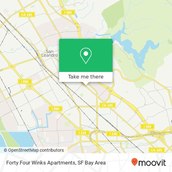 Forty Four Winks Apartments map