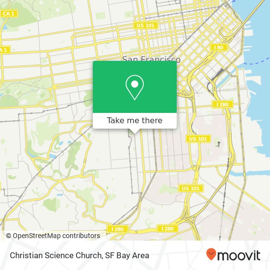 Christian Science Church map