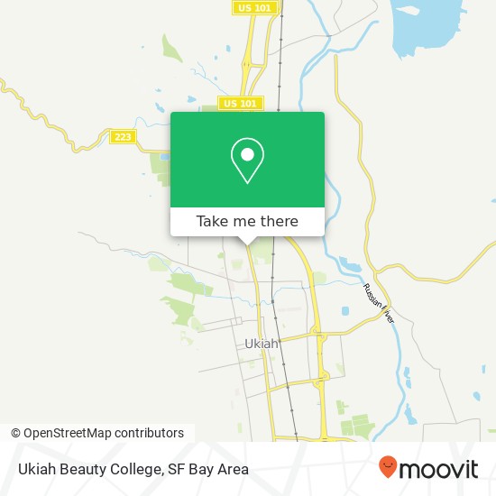 Ukiah Beauty College map