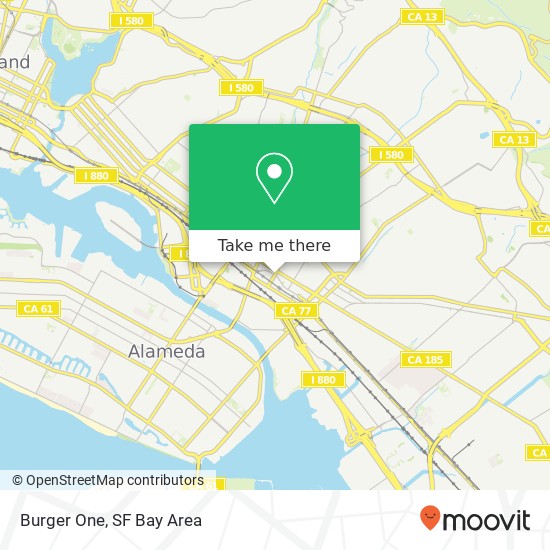 Burger One map