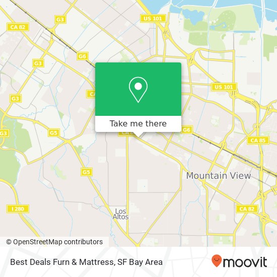 Mapa de Best Deals Furn & Mattress