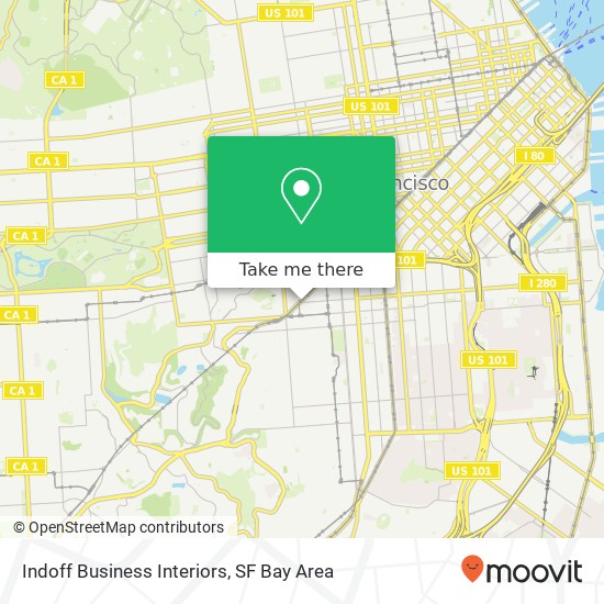 Indoff Business Interiors map