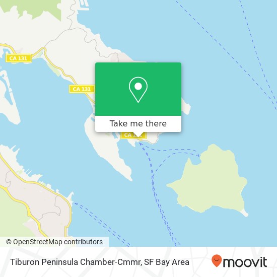 Mapa de Tiburon Peninsula Chamber-Cmmr