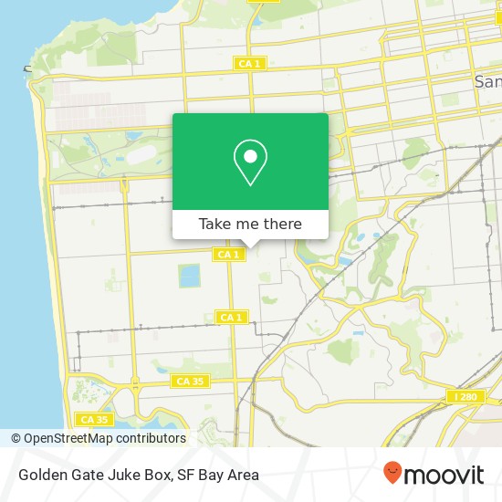 Mapa de Golden Gate Juke Box