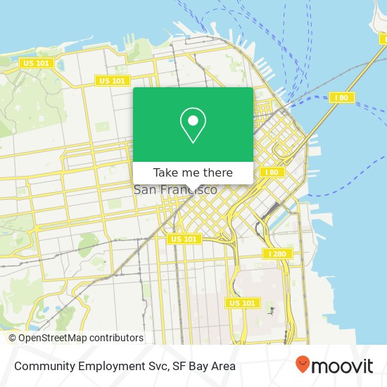 Community Employment Svc map