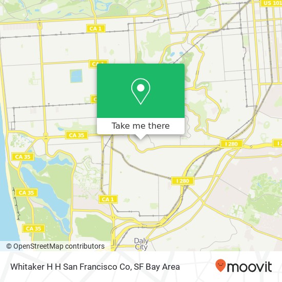 Whitaker H H San Francisco Co map