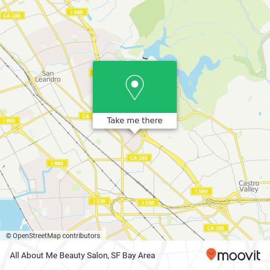 Mapa de All About Me Beauty Salon