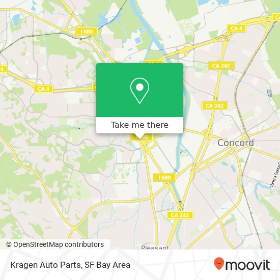 Mapa de Kragen Auto Parts