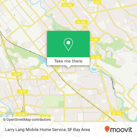 Mapa de Larry Lang Mobile Home Service