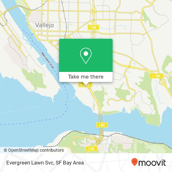 Evergreen Lawn Svc map