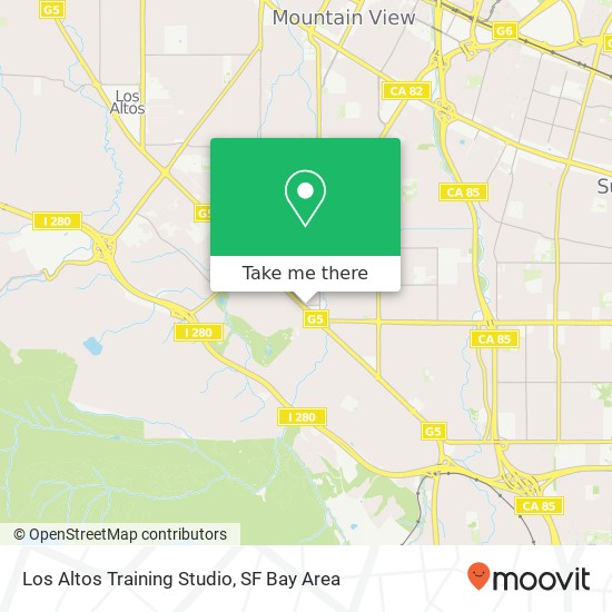 Los Altos Training Studio map