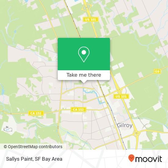 Sallys Paint map