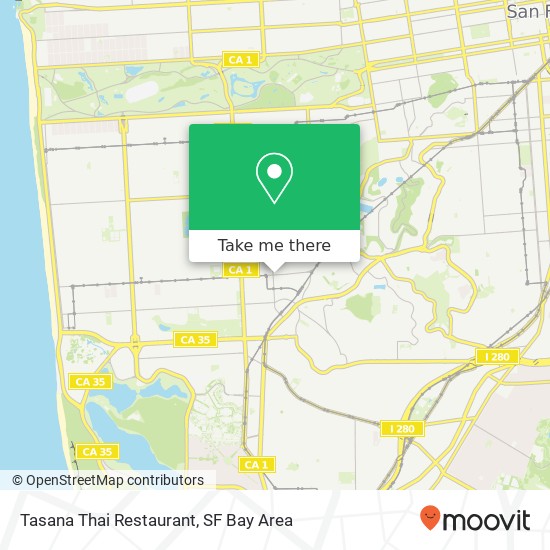Mapa de Tasana Thai Restaurant