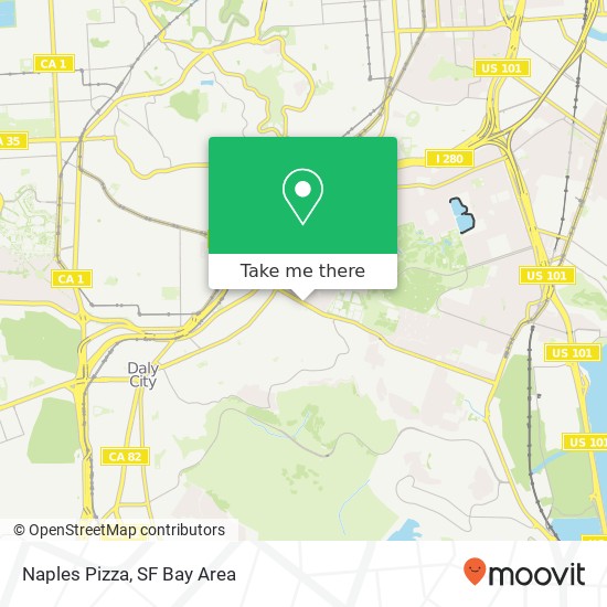 Naples Pizza map