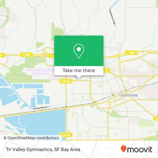 Tri Valley Gymnastics map