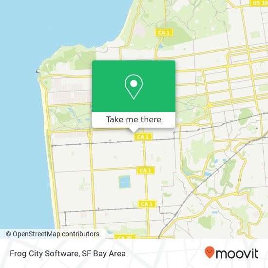 Mapa de Frog City Software