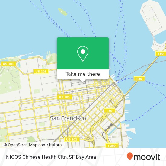 Mapa de NICOS Chinese Health Cltn