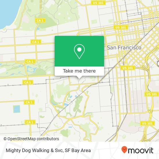 Mighty Dog Walking & Svc map