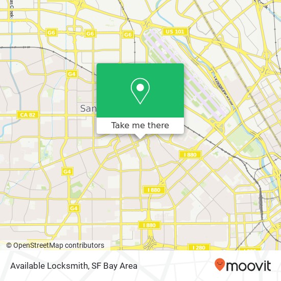 Mapa de Available Locksmith