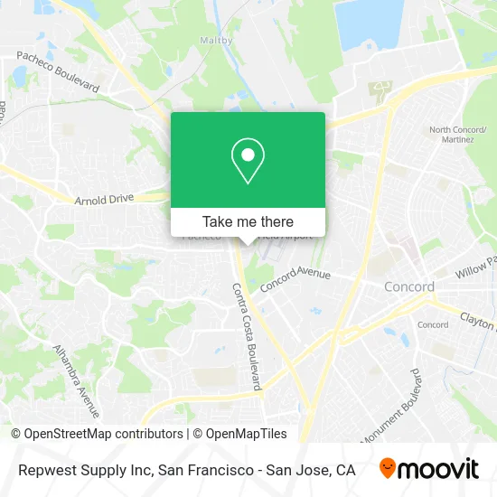 Repwest Supply Inc map