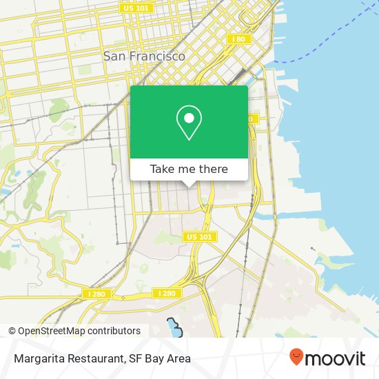 Mapa de Margarita Restaurant