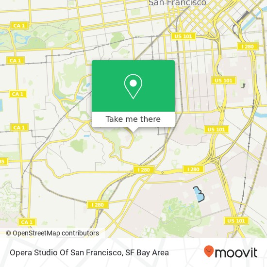 Mapa de Opera Studio Of San Francisco