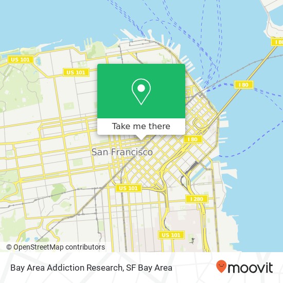 Mapa de Bay Area Addiction Research