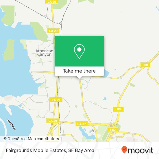 Mapa de Fairgrounds Mobile Estates