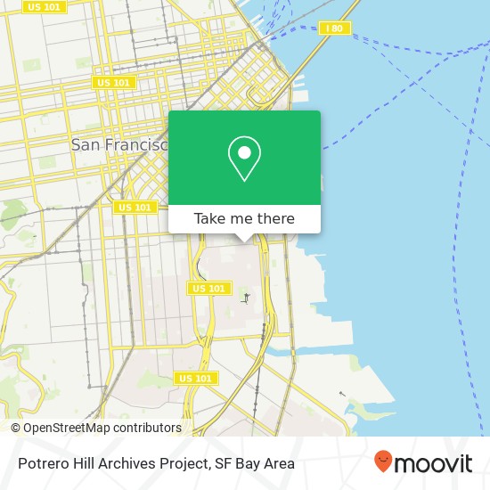 Mapa de Potrero Hill Archives Project