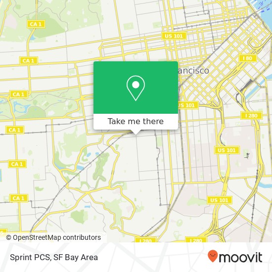 Mapa de Sprint PCS