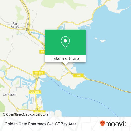 Mapa de Golden Gate Pharmacy Svc