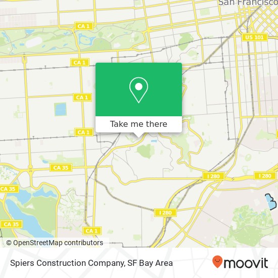 Spiers Construction Company map