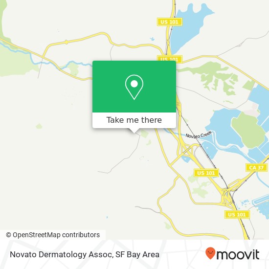 Novato Dermatology Assoc map