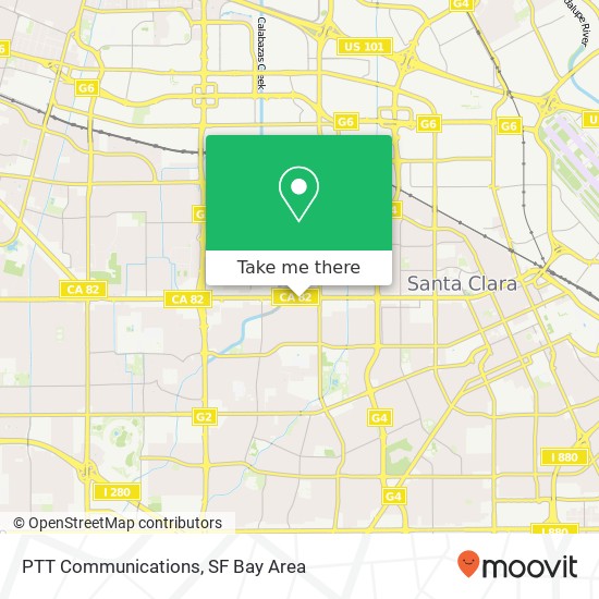 PTT Communications map